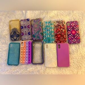 iPhone X/xs cases, Vera Bradley ones and random brands